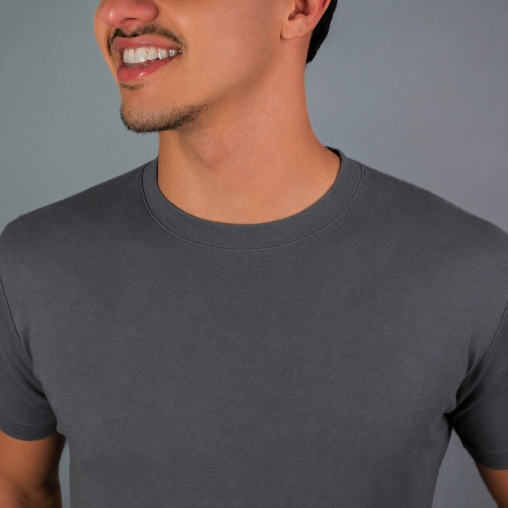 T-shirt Algodão Pima Cinza