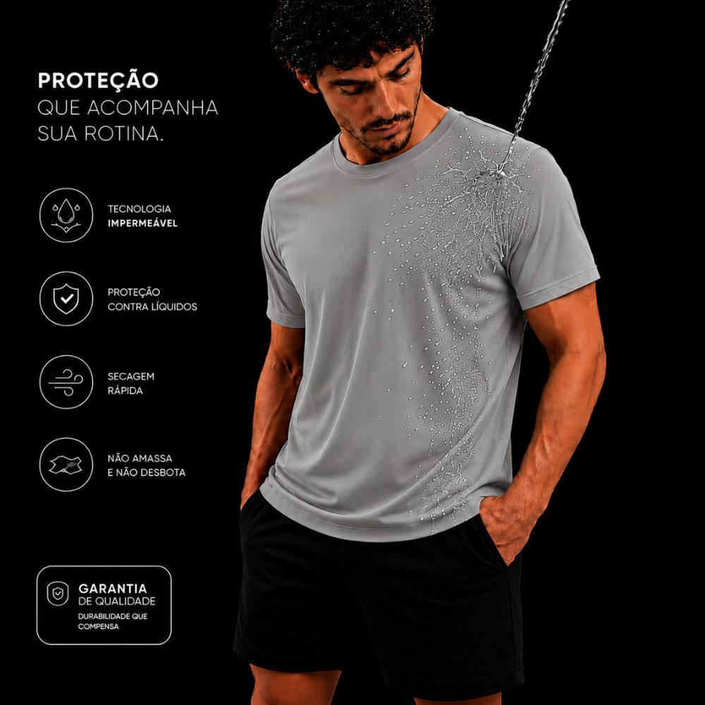 Camisa Impermeável Cinza