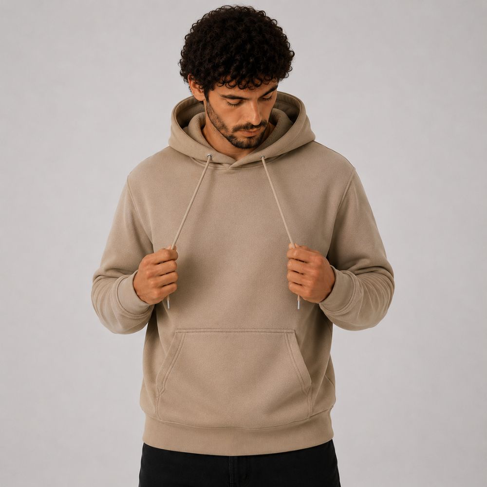 Moletom Hoodie Bege