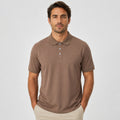 Camisa Polo Tech Modal Marrom
