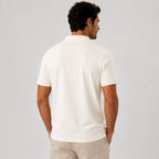 Camisa Polo Tech Modal Off White