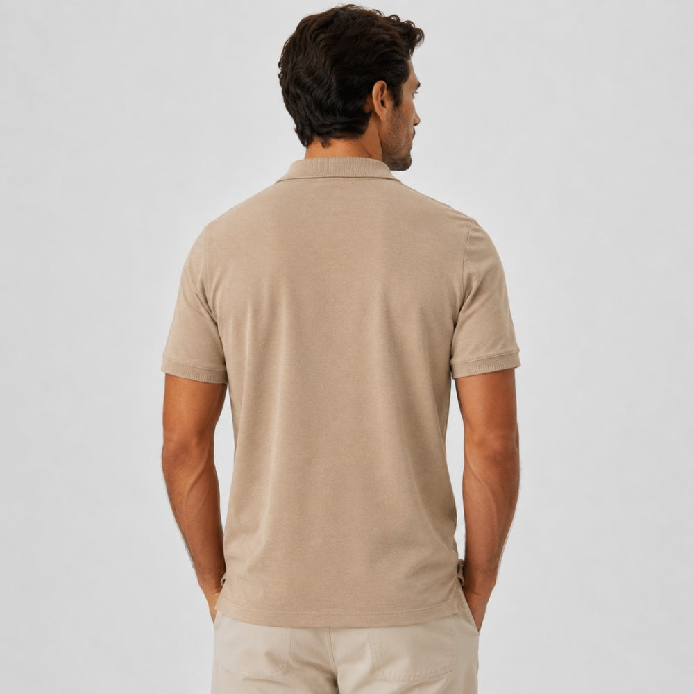 Camisa Polo Tech Modal Capuccino