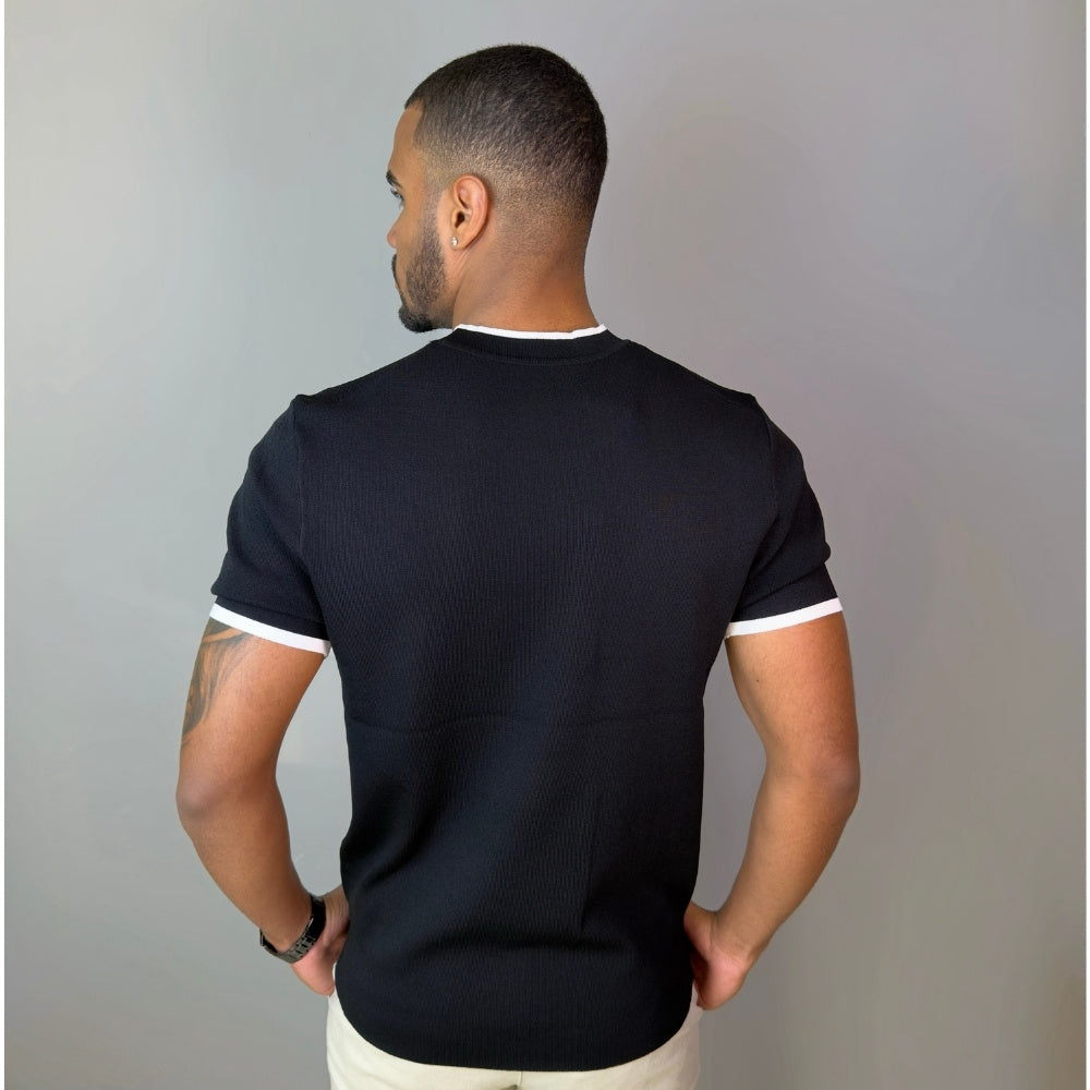 T - Shirt Tricô Preto