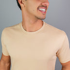 T-shirt Algodão Pima Bege