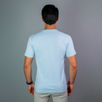 T-shirt Algodão Pima Azul bebê