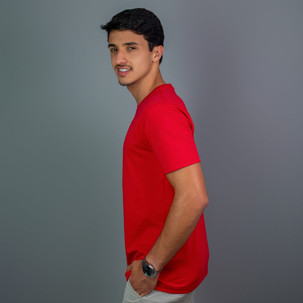 T-shirt Algodão Pima Vermelho