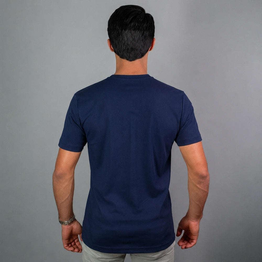 T-shirt Algodão Pima Azul Marinho