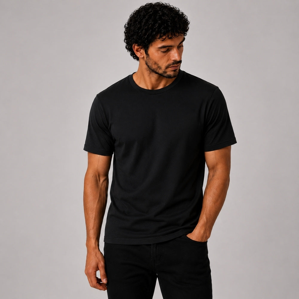 T-shirt algodão pima Preta