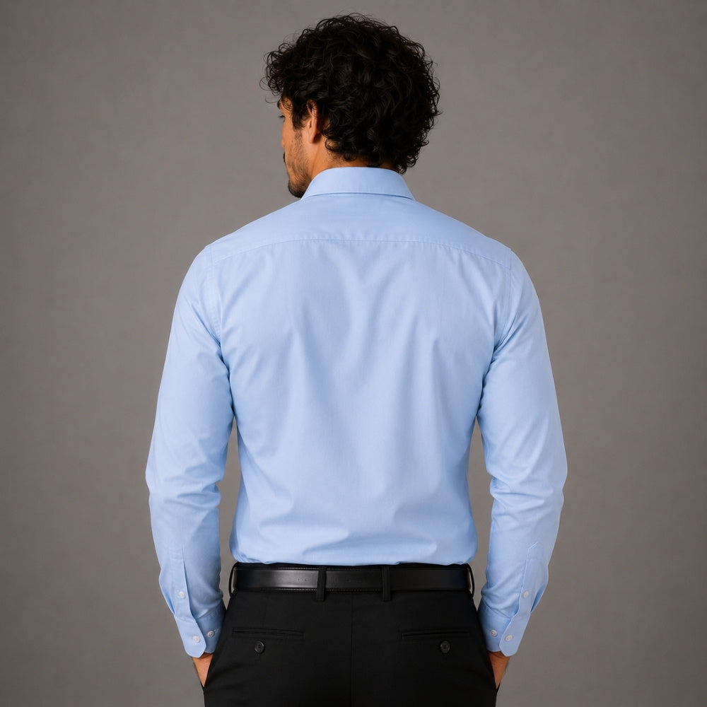 Camisa Social Tech Azul bebê