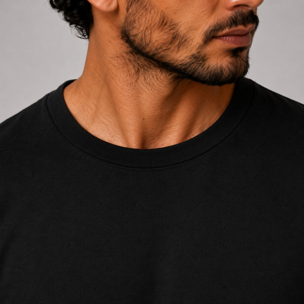 T-shirt algodão pima Preta