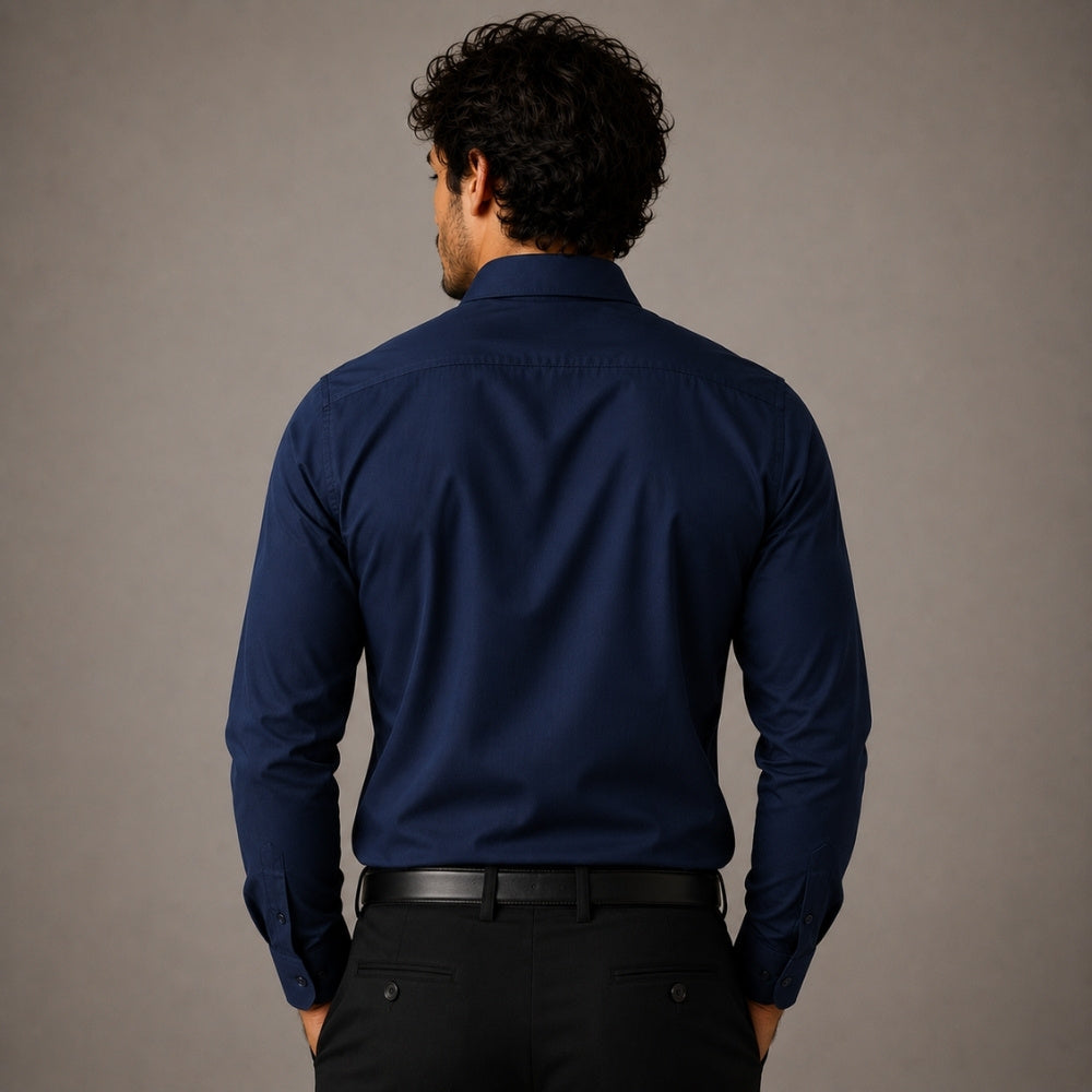 Camisa Social Tech Azul Marinho