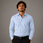 Camisa Social Tech Azul bebê