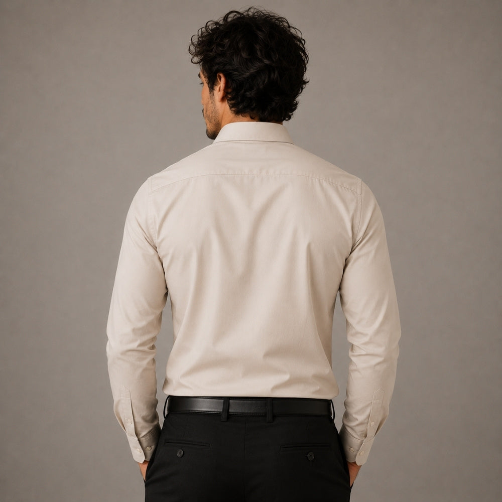 Camisa Social Tech Bege