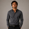 Camisa Social Tech Cinza Chumbo