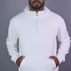 Moletom Confort C/ Zíper Branco